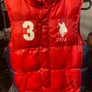 Youth size M10/12 U.S Polo numbered Vest